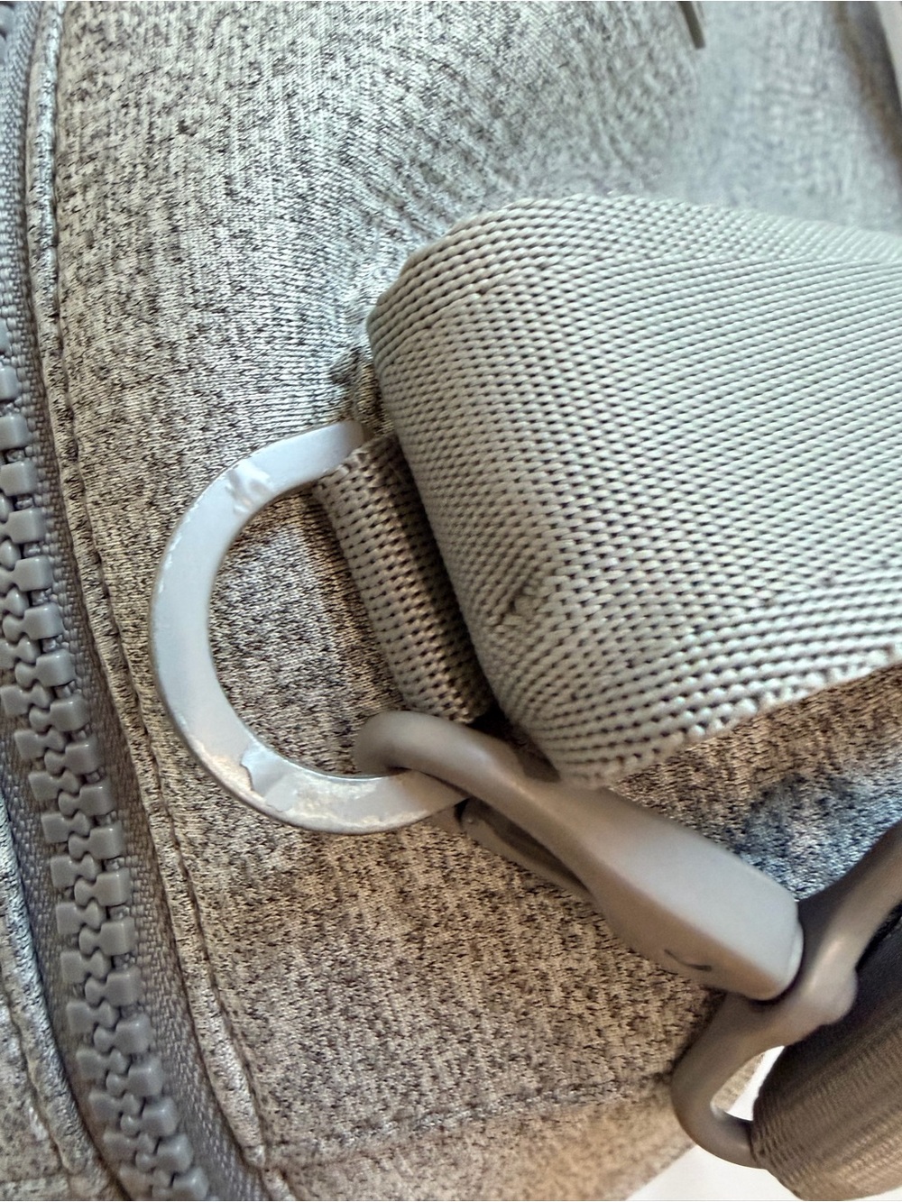 Dagne Dover Heather Gray Landon Medium Carryall Bag Gym Weekender - Picture 12 of 16